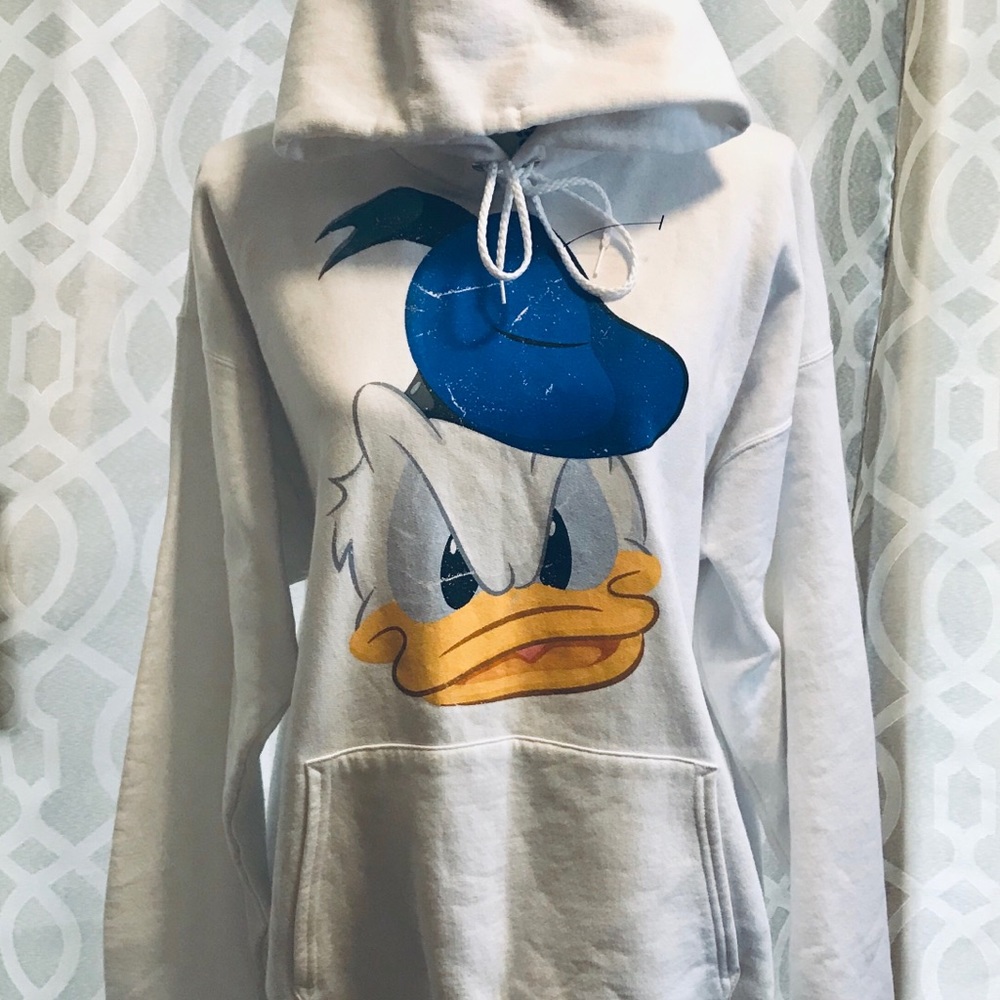 White Hoddie - Donald Duck - Disneyland - Size L